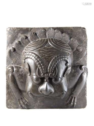 印度 十九世紀 古獸浮雕