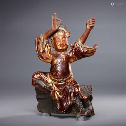 CHINESE HARD WOOD FIGURINE