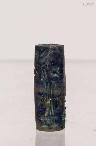 ANCIENT NEAR EAST MESOPOTAMIAN LAPIS LAZULI CYLIND