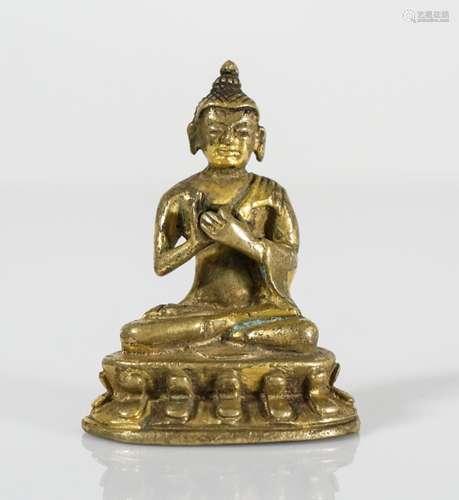 SMALL CHINESE BRONZE BUDDHA