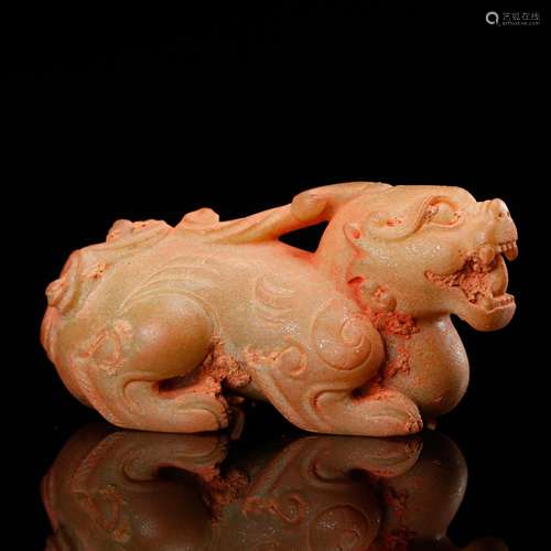 CHINESE ARCHAIC JADE BEAST