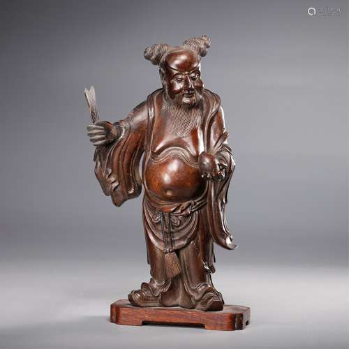 CHINESE HARD WOOD FIGURINE