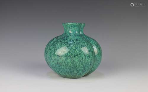 CHINESE ROBIN'S EGG GLAZED VASE