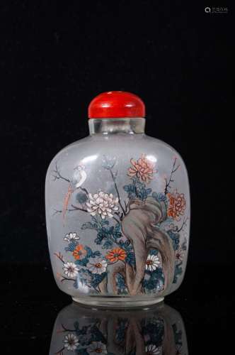 CHINESE INTERIOR PAINTED SNUFF BOTTLE