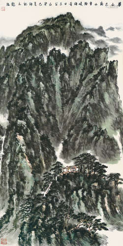 癸巳（2013） 龙瑞 花山之南 纸本设色 托片