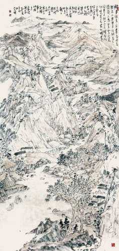 辛卯（2011） 艾国 山水 纸本设色 软片