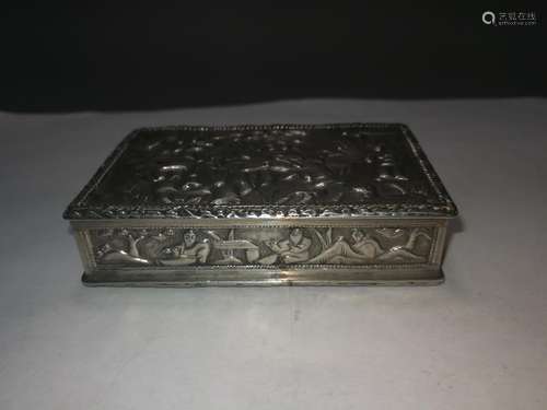 18th/19th Century Exquisite Export Chinese Silver Box