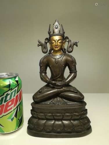 Indian/Tibetan Antique Bronze Buddha