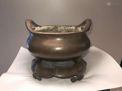 Qing Dy Chinese Bronze Burner DaMingXuanDeNianZhi Mark