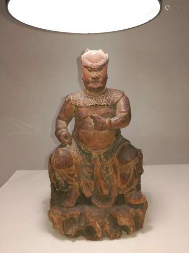 Ming Dynasty Chinese Wood Carving Buddha