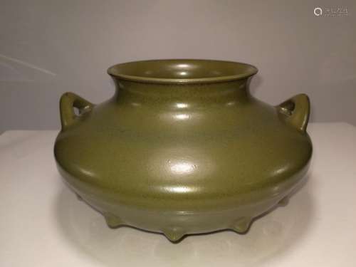 Chinese Tea Dust Glaze Porcelain Burner YongZheng