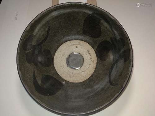 Song/Yuan Dyansty Chinese Black Glazed Porcelain Bowl