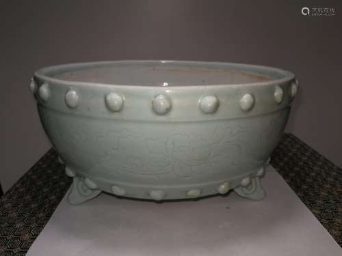 Yuan Dynasty Chinese Porcelain Three Foot Burner