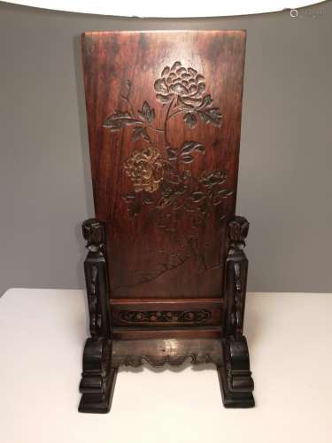 Rare 16th-17th Century Chinese Huanghuali Screen