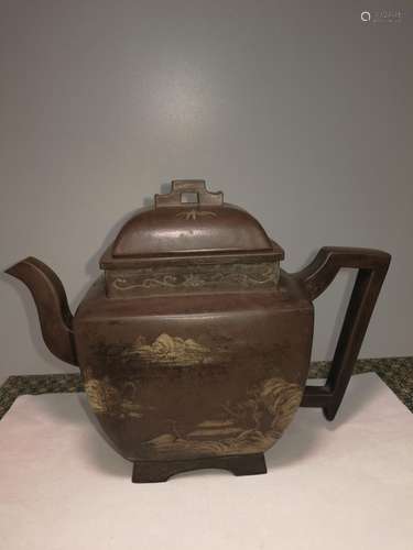 Chinese Yixing Zisha Teapot DaQingQianLong Mark