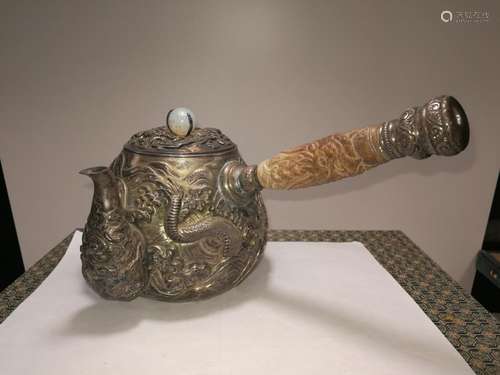 19th/20th Century Japanese Silver Teapot