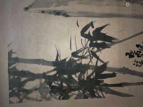 Chinese Ink Bamboo Painting in Republic of China