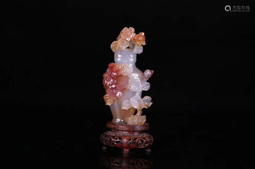 AN OLDAGATE PLUM VASE