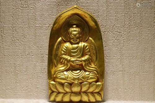 A LIAOJIN PURE GOLD SAKYAMUNI BUFFHA