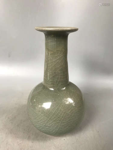 A ROYAL KILN CELADON-GLAZED VASE