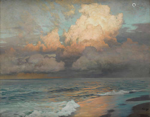 Ebbing Waters 29 1/2 x 36in Frederick Judd Waugh(1861-1940)