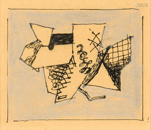 Untitled 4 1/4 x 5 1/8in, image; 11 x 8 1/2in, sheet Stuart Davis(1892-1964)