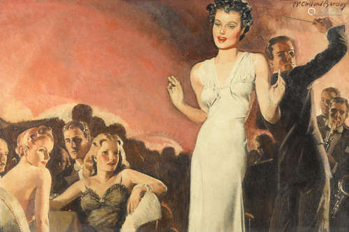 The Nightclub Singer 27 x 40in McClelland Barclay(1891-1943)