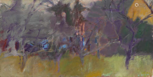 Near Deer Isle Village 24 x 48in Wolf Kahn(born 1927)