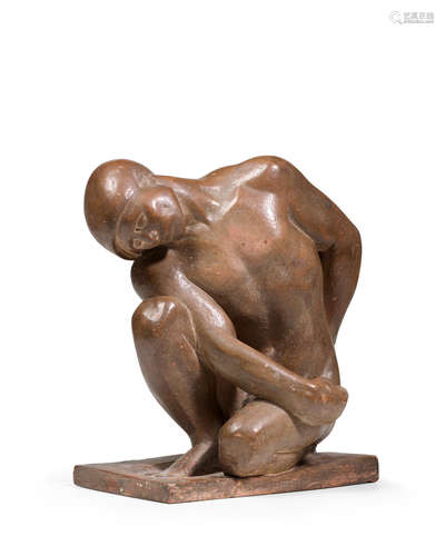 Kneeling Figure 10 1/2in high John Bradley Storrs(1885-1956)