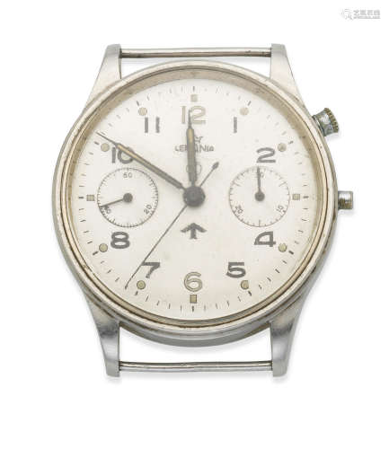 Circa 1953  Lemania. A stainless steel manual wind military issue watch (AF)