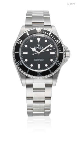 Submariner, Ref: 14060M, Sold 12th June 2007  Rolex. A stainless steel automatic bracelet watch