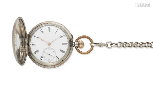 Circa 1893  Vacheron & Constantin. A silver keyless wind half hunter pocket watch