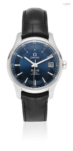 Hour Vision Blue, Ref: 431.33.41.21.03.001, Sold 11th December 2012  Omega. A stainless steel automatic calendar wristwatch made in support of the charity Orbis International