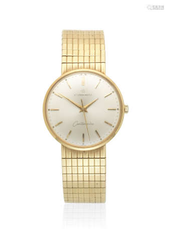 Centenaire, Ref: 50.042, London Hallmark for 1963  Eterna-Matic. An 18K gold automatic bracelet watch