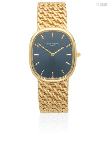 Ellipse, Ref: 3738/117, Sold 28th March 1995  Patek Philippe. An 18K gold automatic bracelet watch