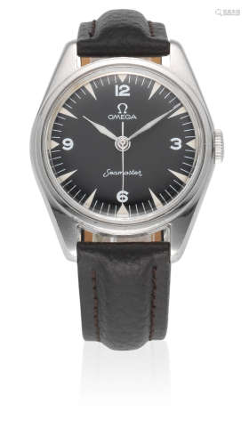 Seamaster (Ranchero), Ref: 2996 1 SC, Circa 1959  Omega. A stainless steel military issue manual wind centre seconds watch for the Pakistani Air Force