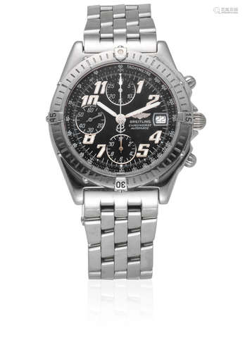 Chronomat, Ref: A13350, Circa 2000  Breitling. A stainless steel automatic calendar chronograph bracelet watch