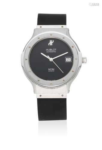 MDM, Ref: 1580.1, Circa 1995  Hublot. A stainless steel automatic calendar wristwatch