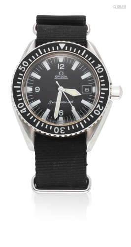 Seamaster 300, Ref: 165.024, Circa 1970  Omega. A stainless steel military style automatic wristwatch