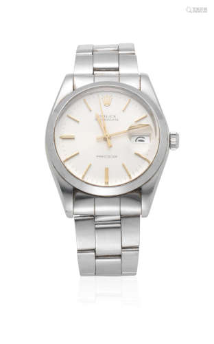 Oysterdate, Ref: 6694, Circa 1974  Rolex. A mid-size stainless steel manual wind calendar bracelet watch