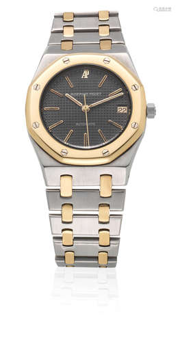 Royal Oak, Circa 1990  Audemars Piguet. A stainless steel and gold automatic calendar bracelet watch