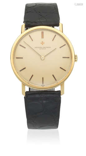 Ref: 7811, Circa 1975  Vacheron & Constantin. An 18K gold manual wind wristwatch