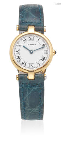 Sold 3rd July 1998  Cartier. An 18K gold quartz wristwatch