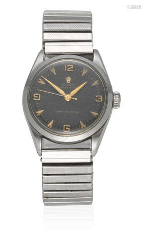 Oyster Royal, Ref: 6444, Sold 5th February 1957  Rolex. A stainless steel manual wind bracelet watch