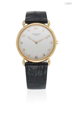 Calatrava, Ref: 3820, Sold 22nd March 1990  Patek Philippe. An 18K gold manual wind wristwatch