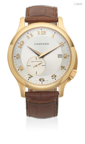 Ref: 1888, Circa 2007  Chopard. An 18K gold automatic calendar wristwatch