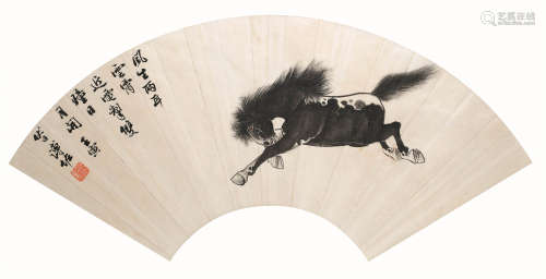溥 佐（1918-2001） 1962年 马 纸本设色 镜框