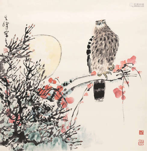 孙其峰（b.1920） 高瞻图 纸本设色 镜心