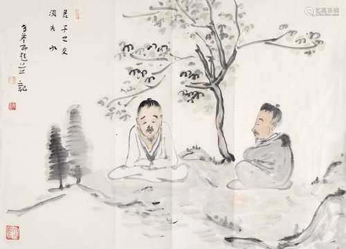 李孝萱（b.1959） 君子之交 纸本设色 镜片