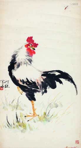 萧 朗（1917-2010） 大吉图 纸本设色 立轴